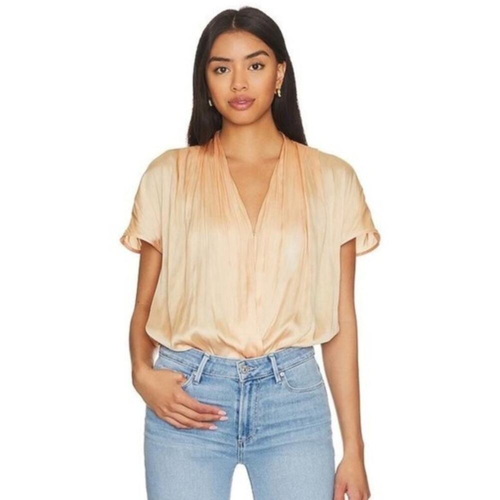 PAIGE DIJON BODYSUIT Light Orange Peel Size Medium